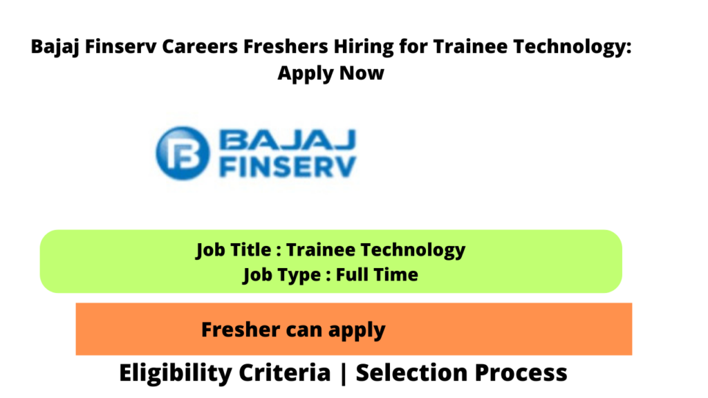 Bajaj Finserv Off Campus Drive | Trainee – Hrreferral